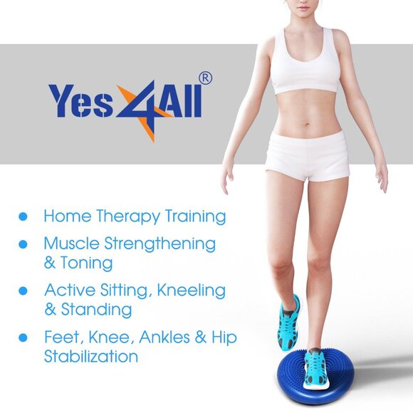Yes4All Stability Balance Disc 13 inch Stability with Hand Pump for Fitness - Picture 5 of 5